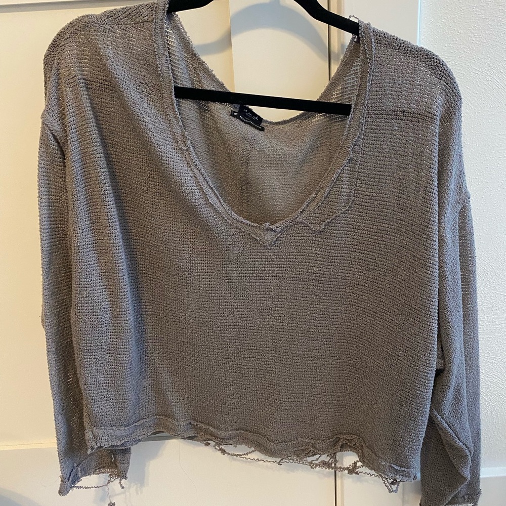 Out from Under destroyed semi-sheer long sleeve M
